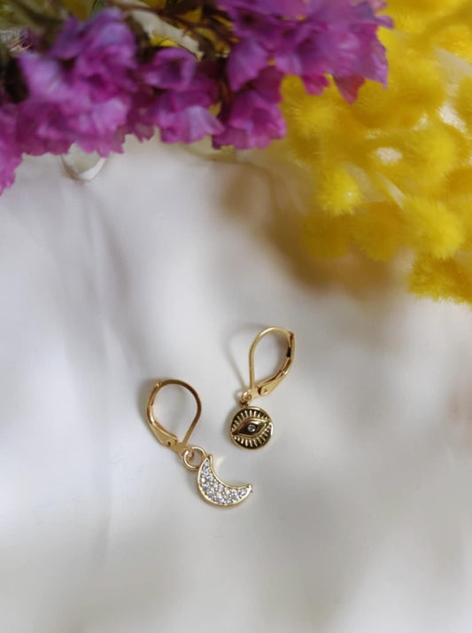 Boucles d'oreilles en acier inoxydable - Miniardises à composer à l'unité ou par 2