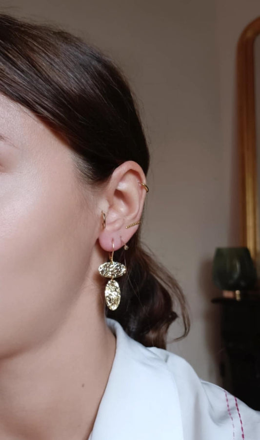 Boucles d'oreilles en acier inoxydable - Sibel