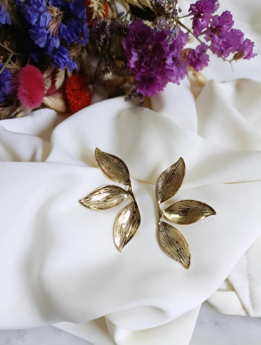 Boucles d'oreilles en acier inoxydable - Berthe