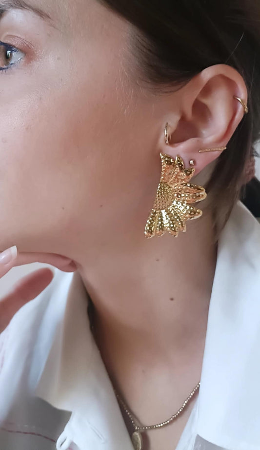 Boucles en acier inoxydable - Fleurie