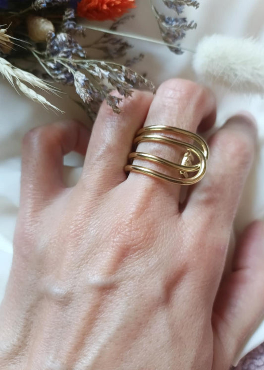 Bague en acier inoxydable - Amour