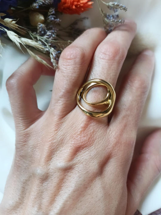 Bague en acier inoxydable - Yellena