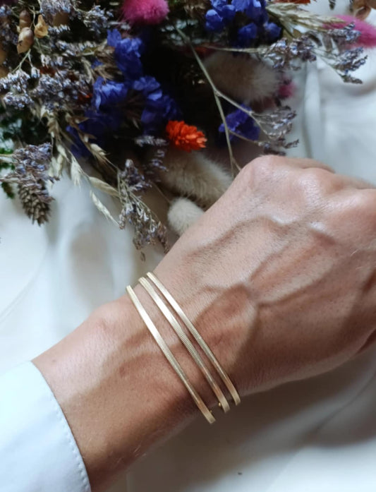 Jonc en acier inoxydable - Pipa ajustable