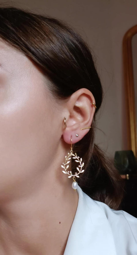 Boucles d'oreilles en acier inoxydable - Lia