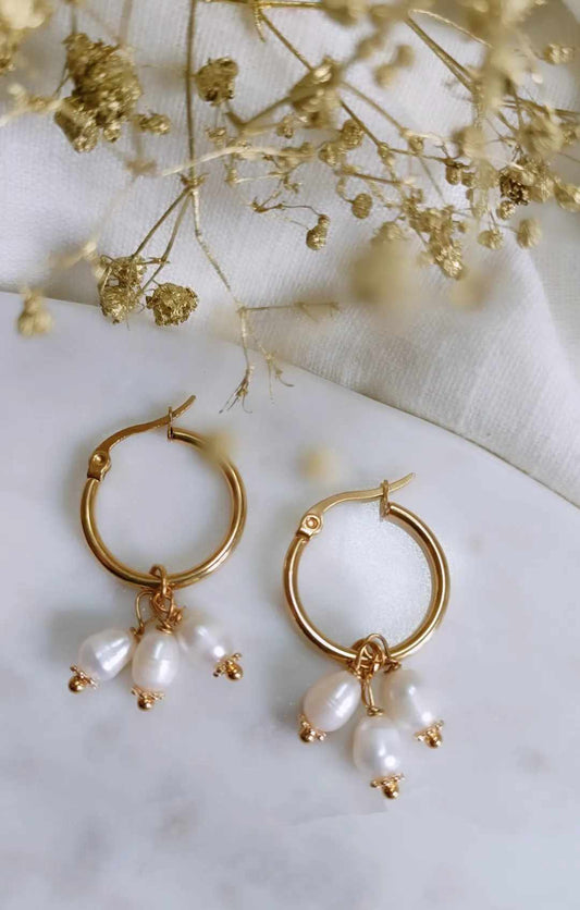 Boucles d'oreilles en acier inoxydable - Charlie