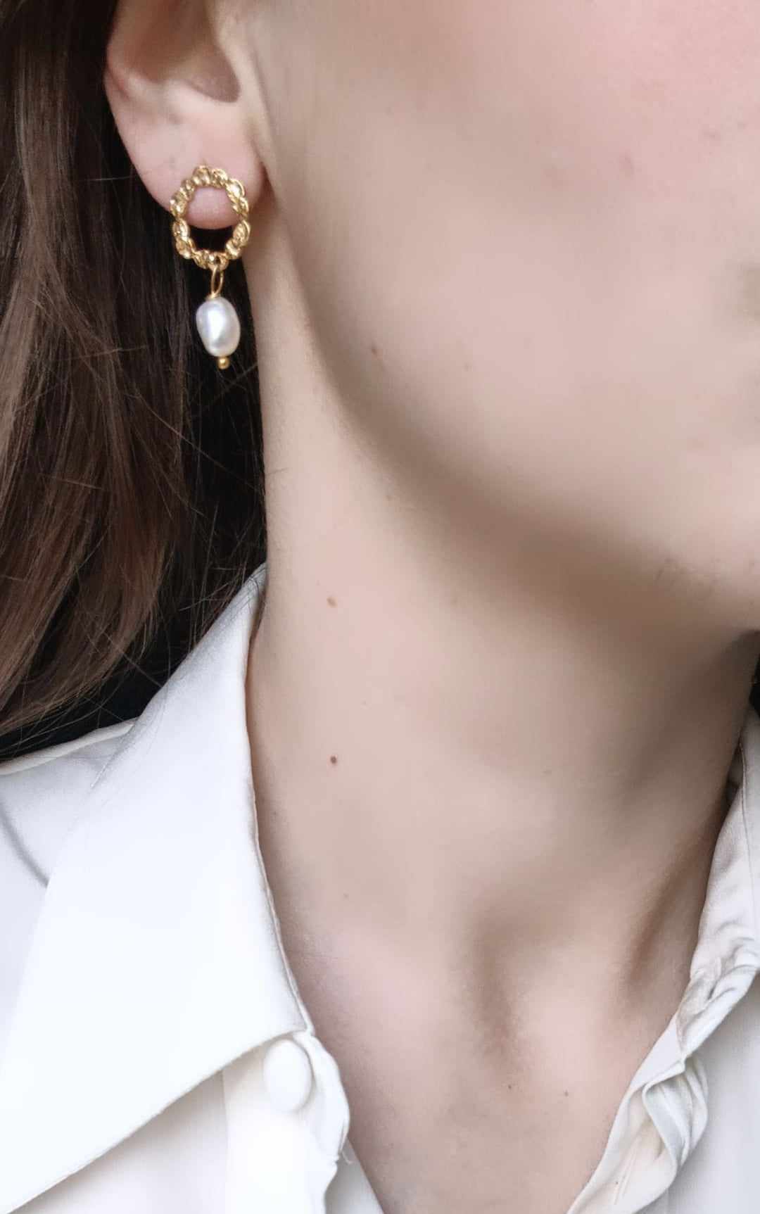 Boucles d'oreilles en acier inoxydable - Baïla