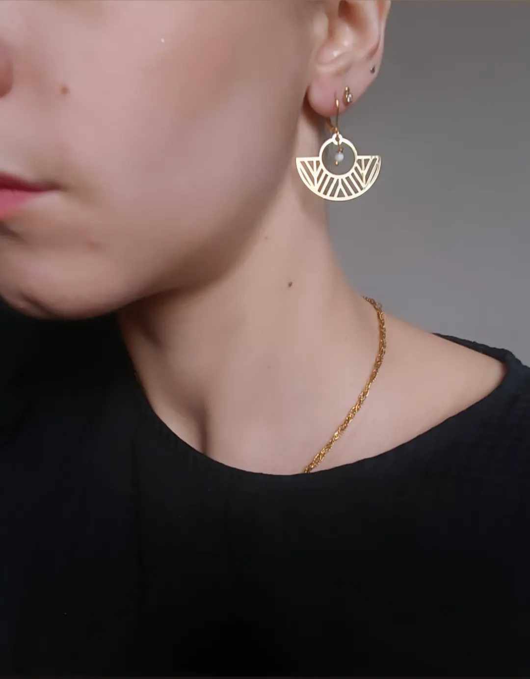 Boucles d'oreilles en acier inoxydable - Giulia