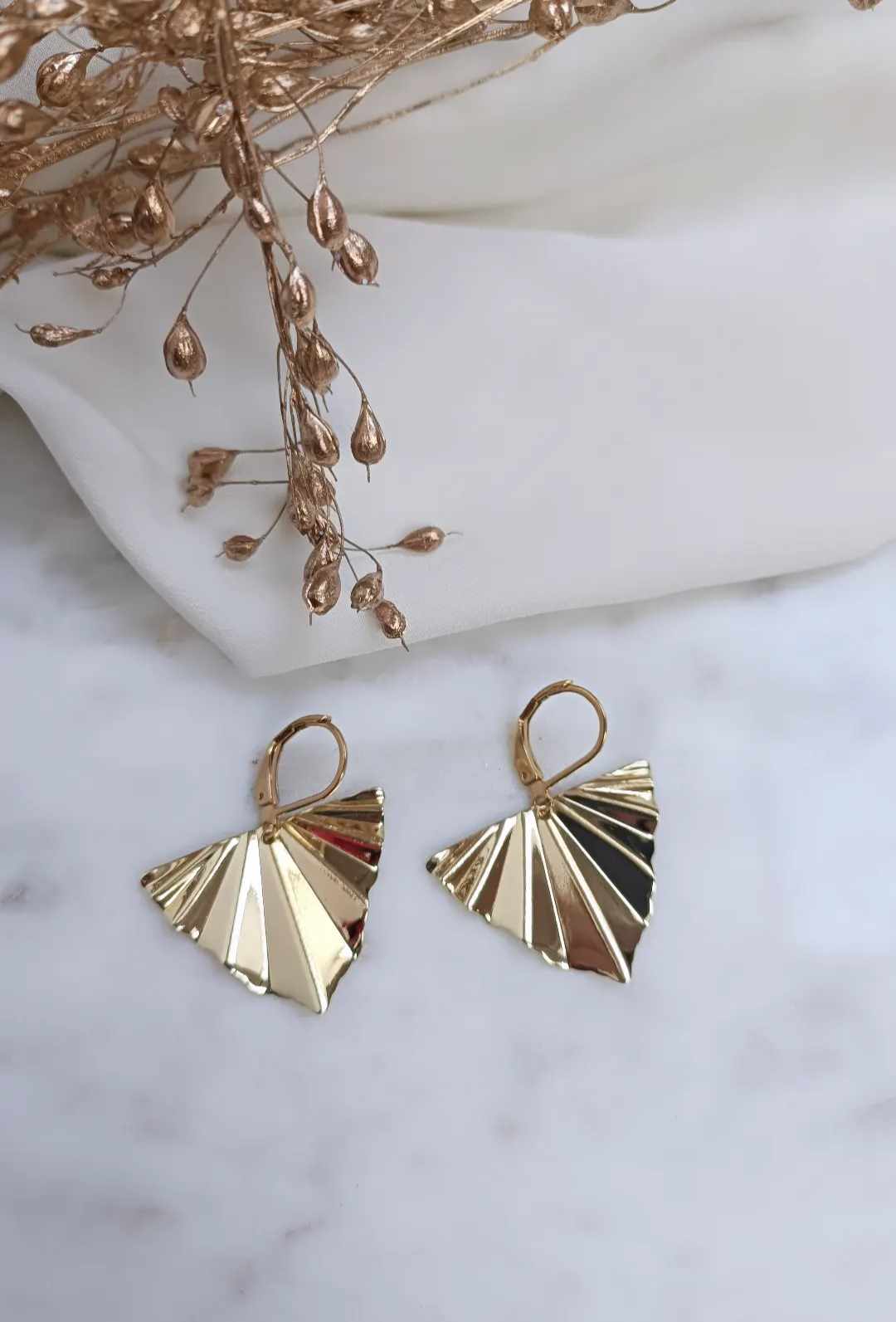 Boucles d'oreilles en acier inoxydable - Pauline