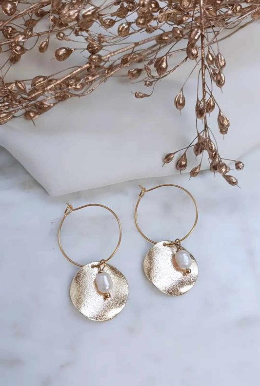 Boucles d'oreilles en acier inoxydable - Clarisse