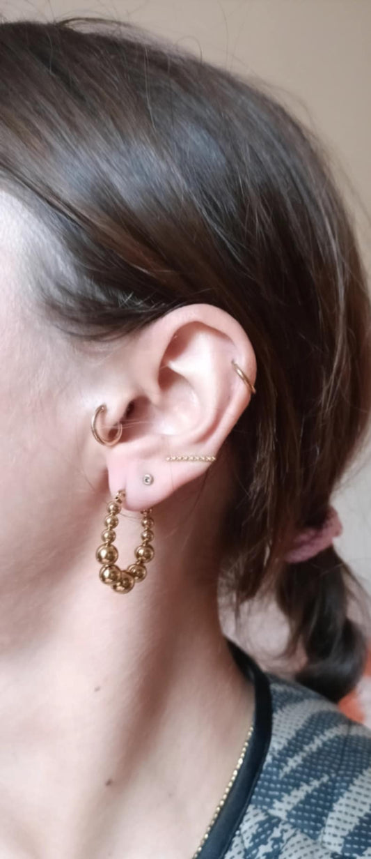 Boucles d'oreilles en acier inoxydable - Loanne