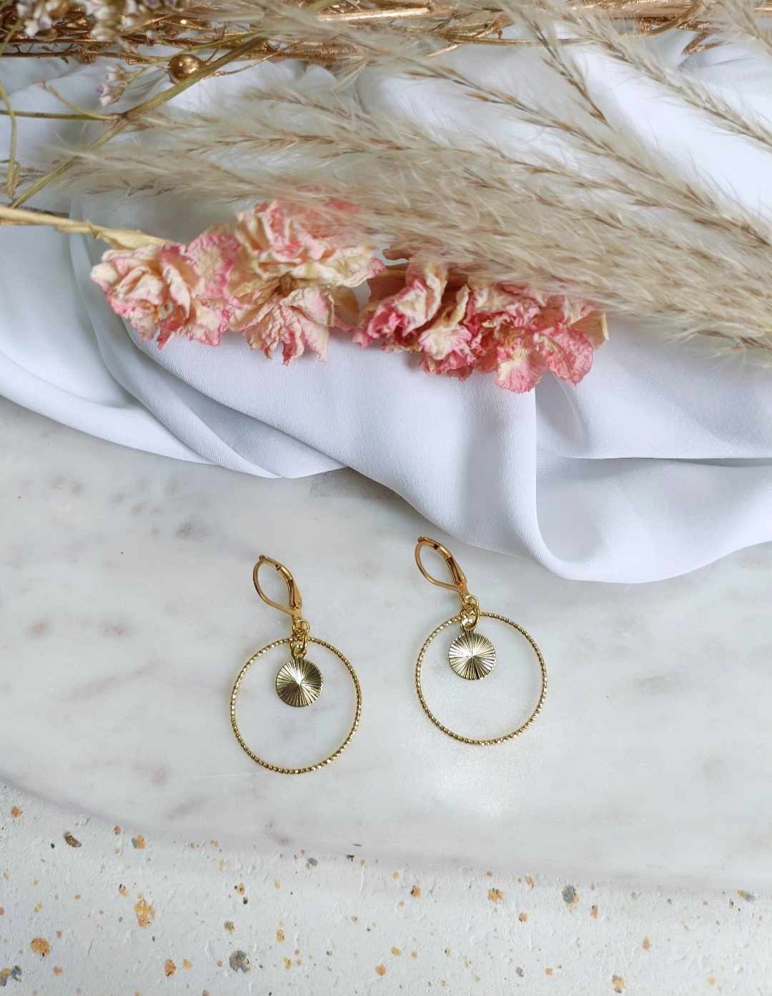 Boucles d'oreilles en acier inoxydable - Ninette