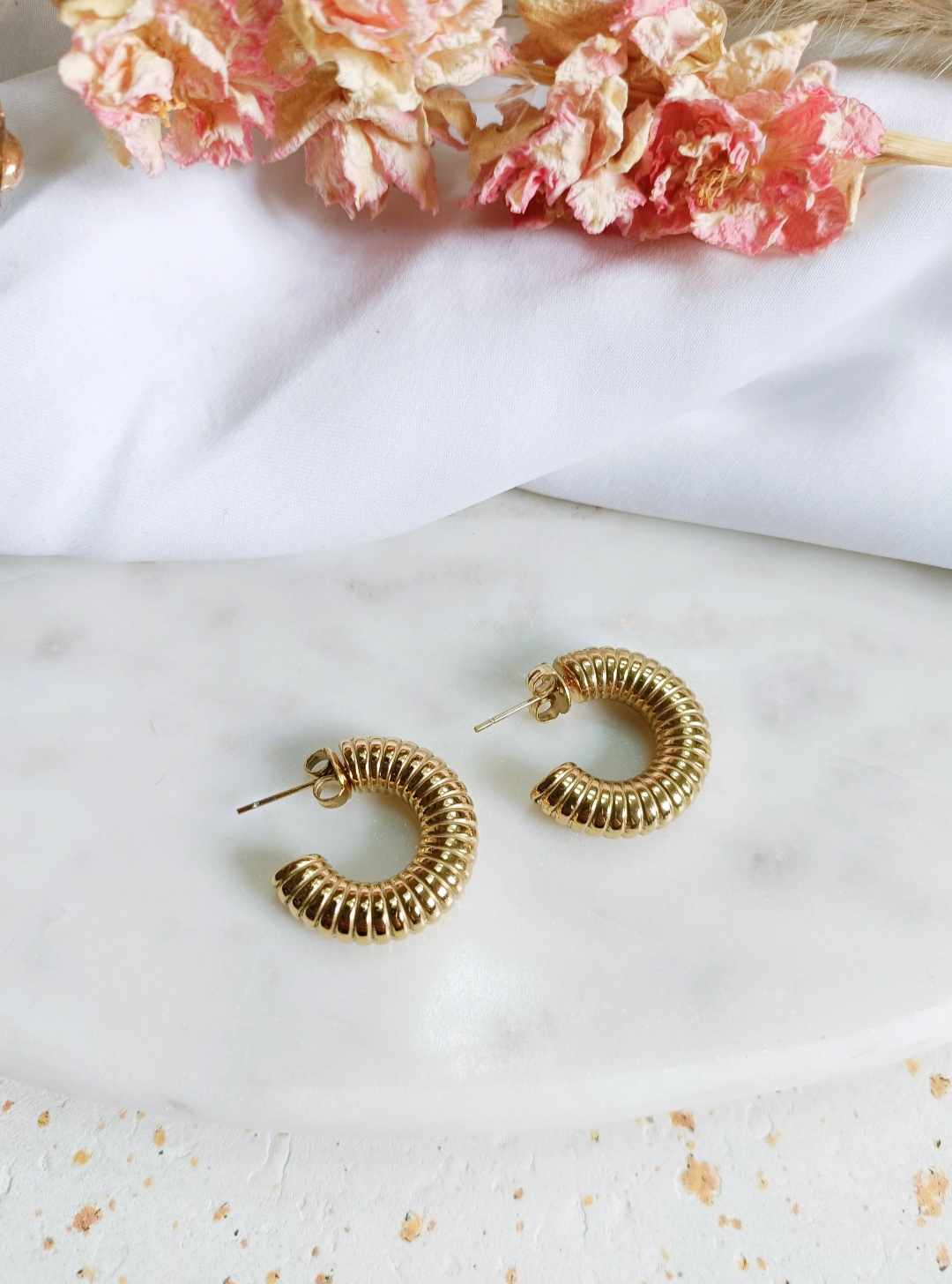 Boucles d'oreilles en acier inoxydable - Allégria