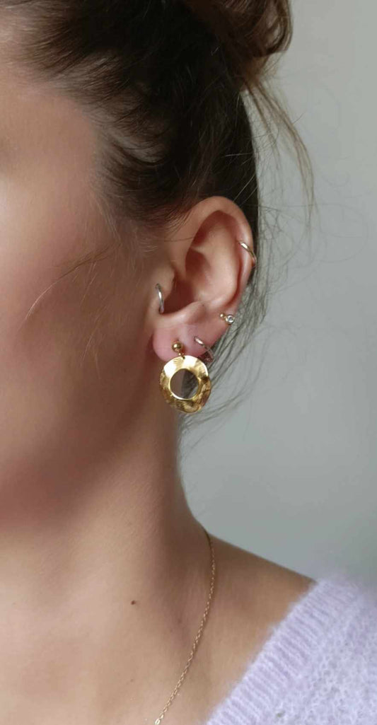 Boucles d'oreilles en acier inoxydable - Noala
