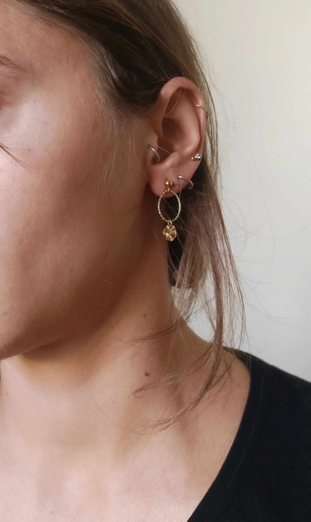 Boucles d'oreilles en acier inoxydable - Loula