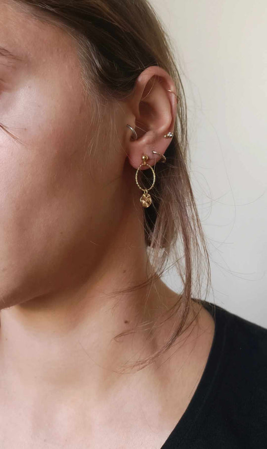 Boucles d'oreilles en acier inoxydable - Loula