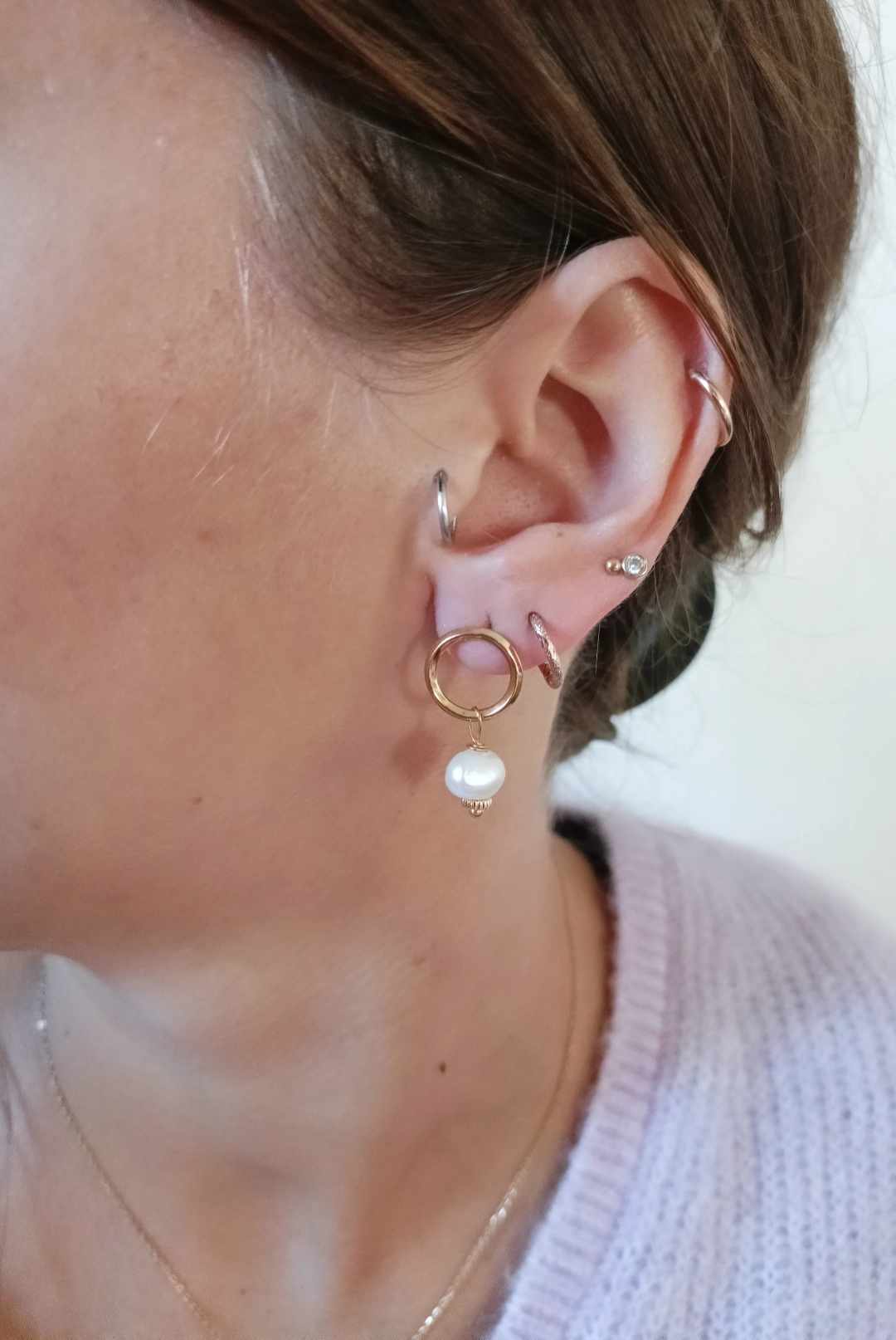 Boucles d'oreilles en acier inoxydable - Doria