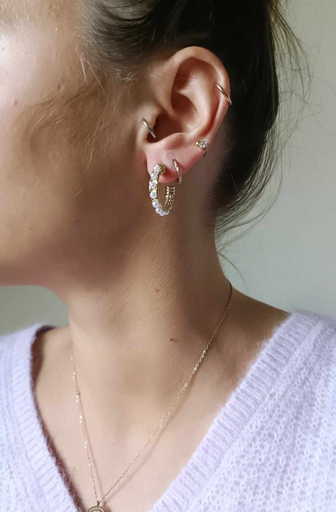Boucles d'oreilles en acier inoxydable - Lolette