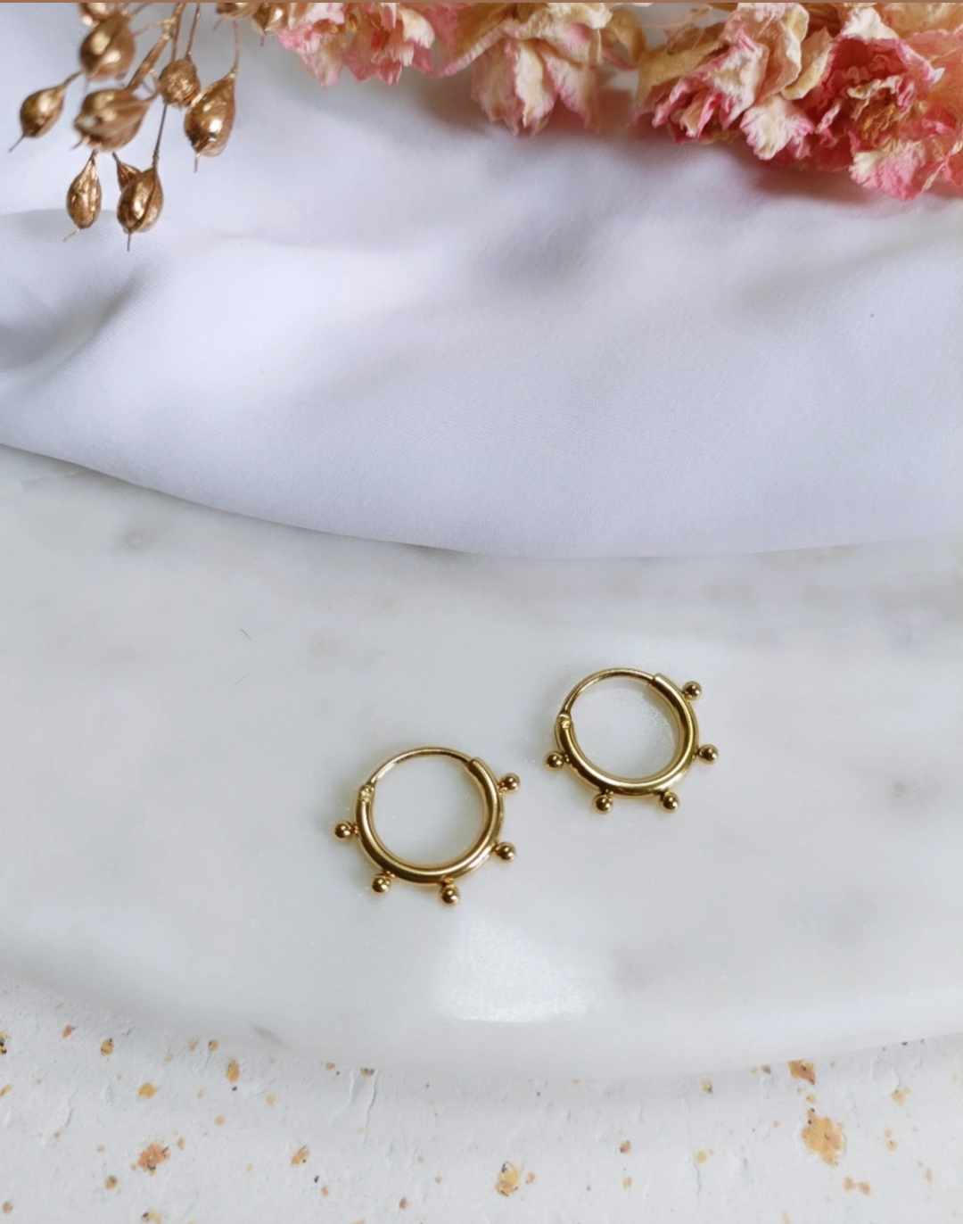 Boucles d'oreilles en acier inoxydable - Pima