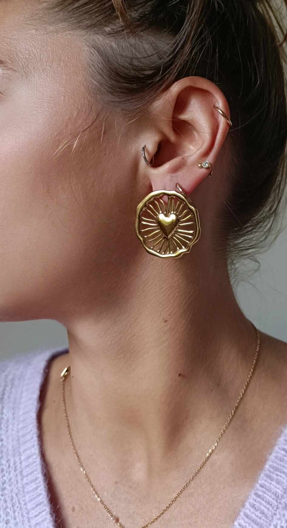 Boucles d'oreilles en acier inoxydable - Blondie
