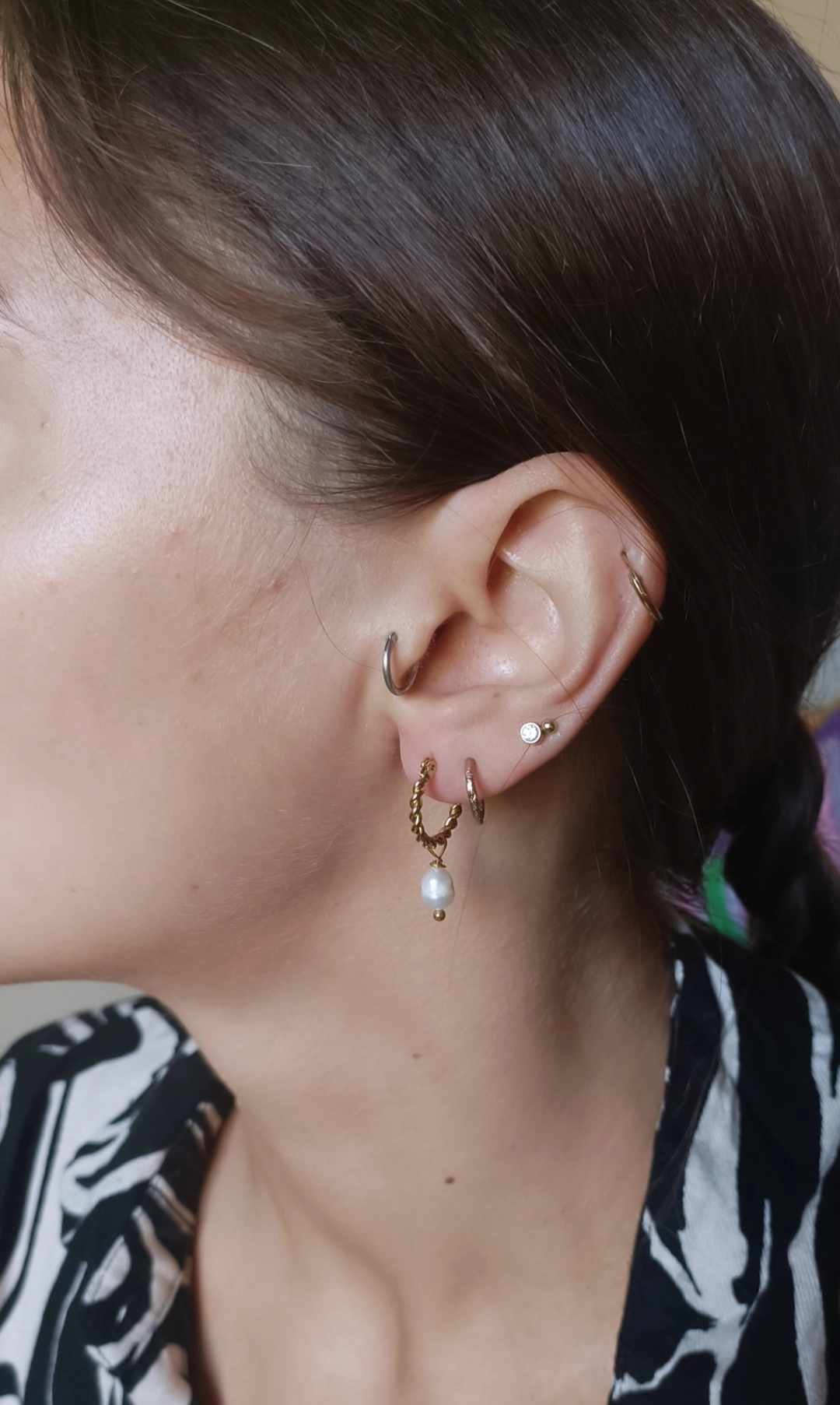 Boucles d'oreilles en acier inoxydable - Luse