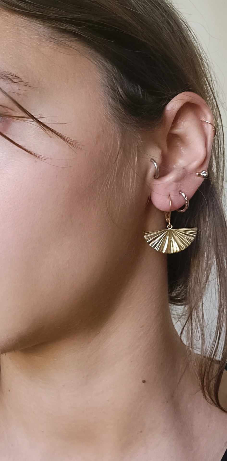 Boucles d'oreilles en acier inoxydable - Ania
