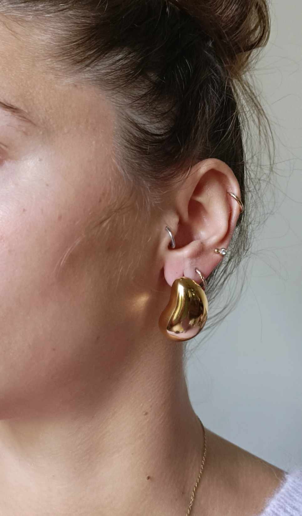 Boucles d'oreilles en acier inoxydable - Oméa