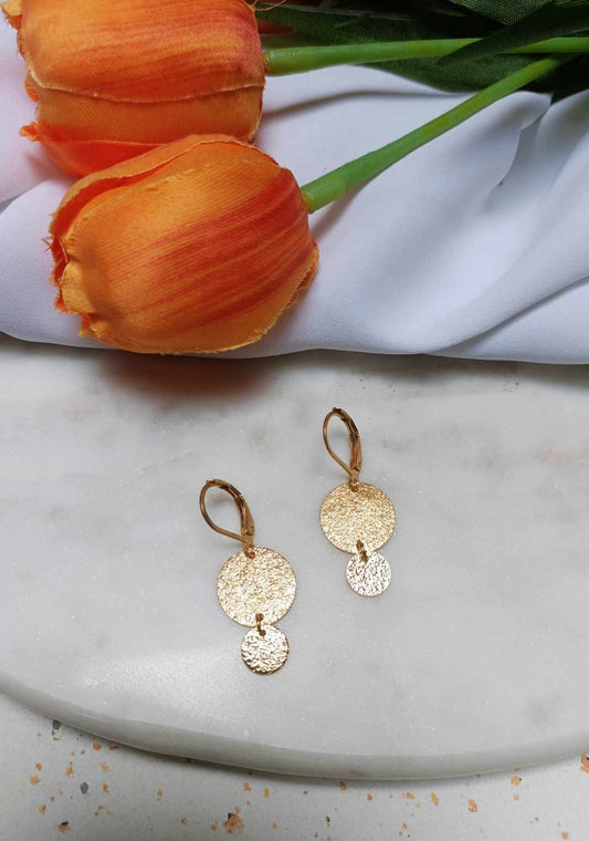 Boucles d'oreilles en acier inoxydable - Olive