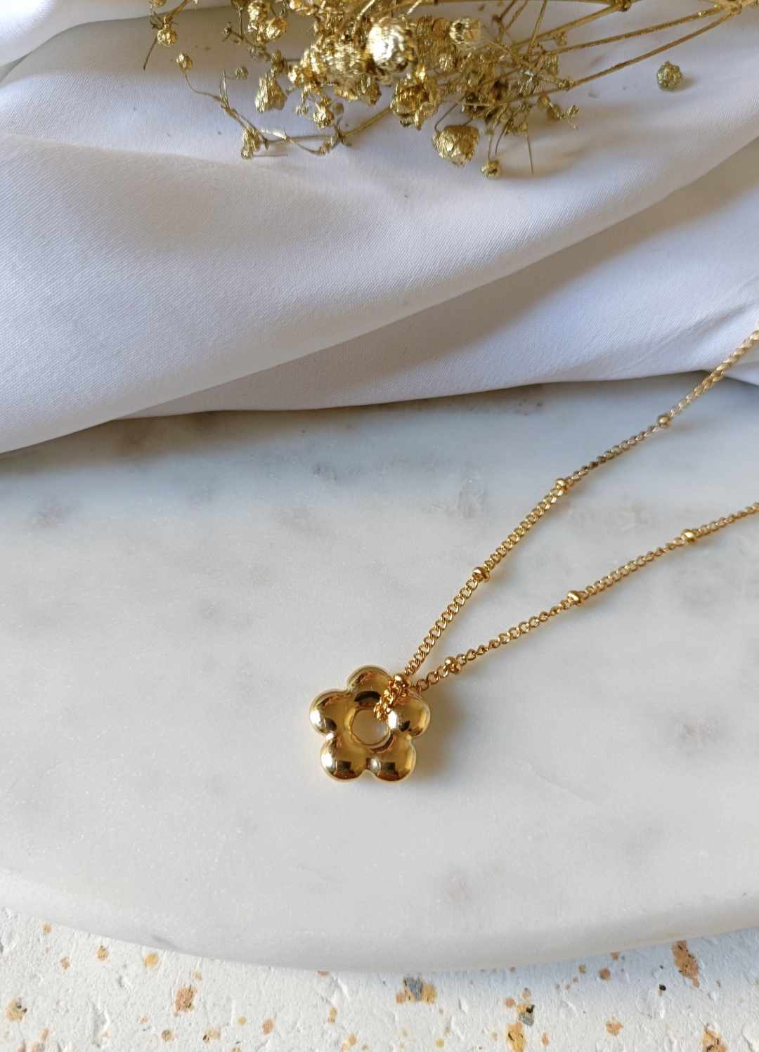 Collier en acier inoxydable - Anémone