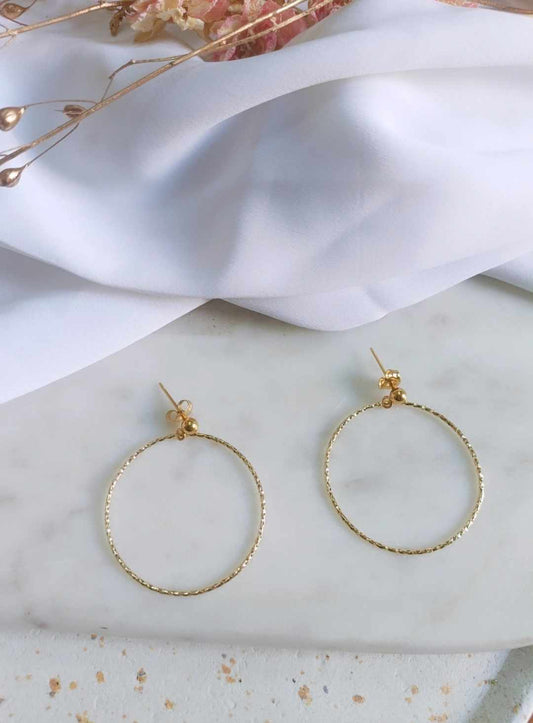 Boucles d'oreilles en acier inoxydable - Enéa