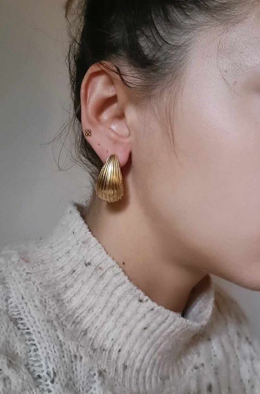 Boucles d'oreilles en acier inoxydable - Modèle Dorianne