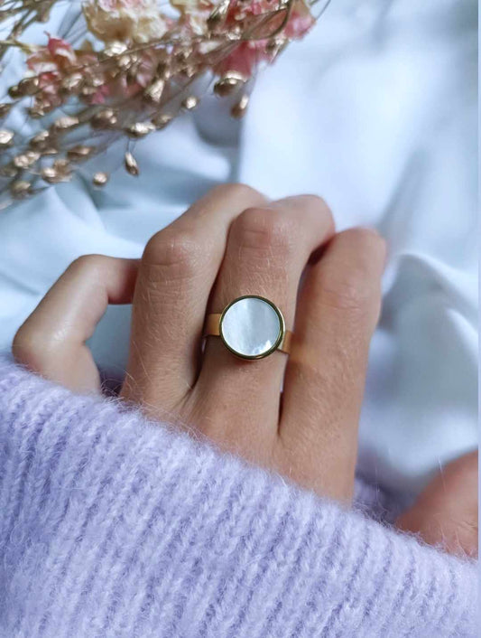 Bague en acier inoxydable - Lénita