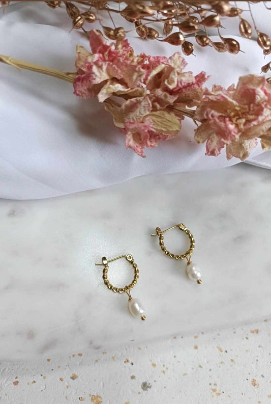 Boucles d'oreilles en acier inoxydable - Luse