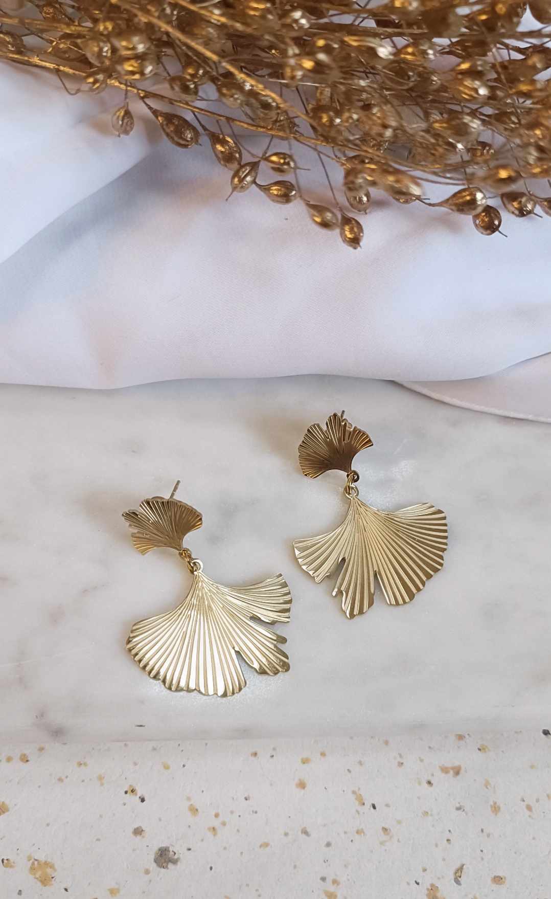 Boucles d'oreilles en acier inoxydable - Abby