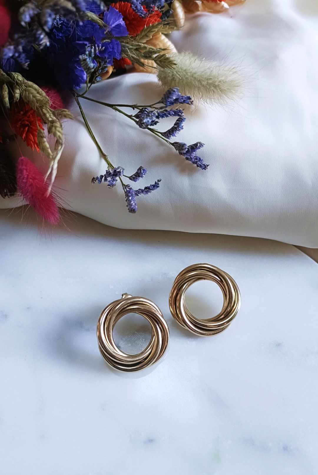 Boucles d'oreilles en acier inoxydable - Héléna