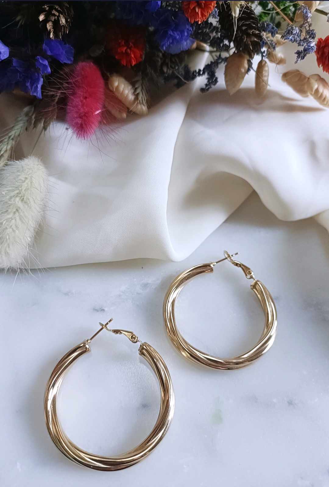 Boucles d'oreilles en acier inoxydable - Angelina