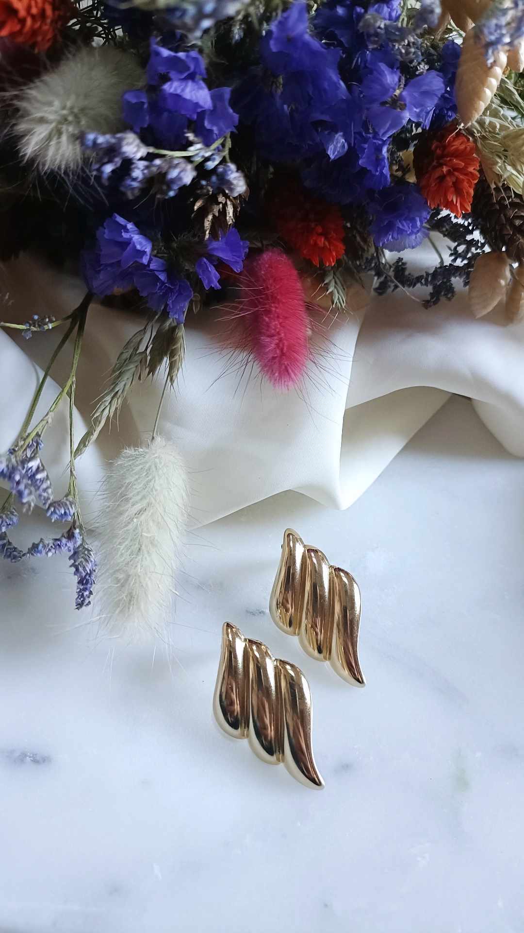 Boucles d'oreilles en acier inoxydable - Adriana