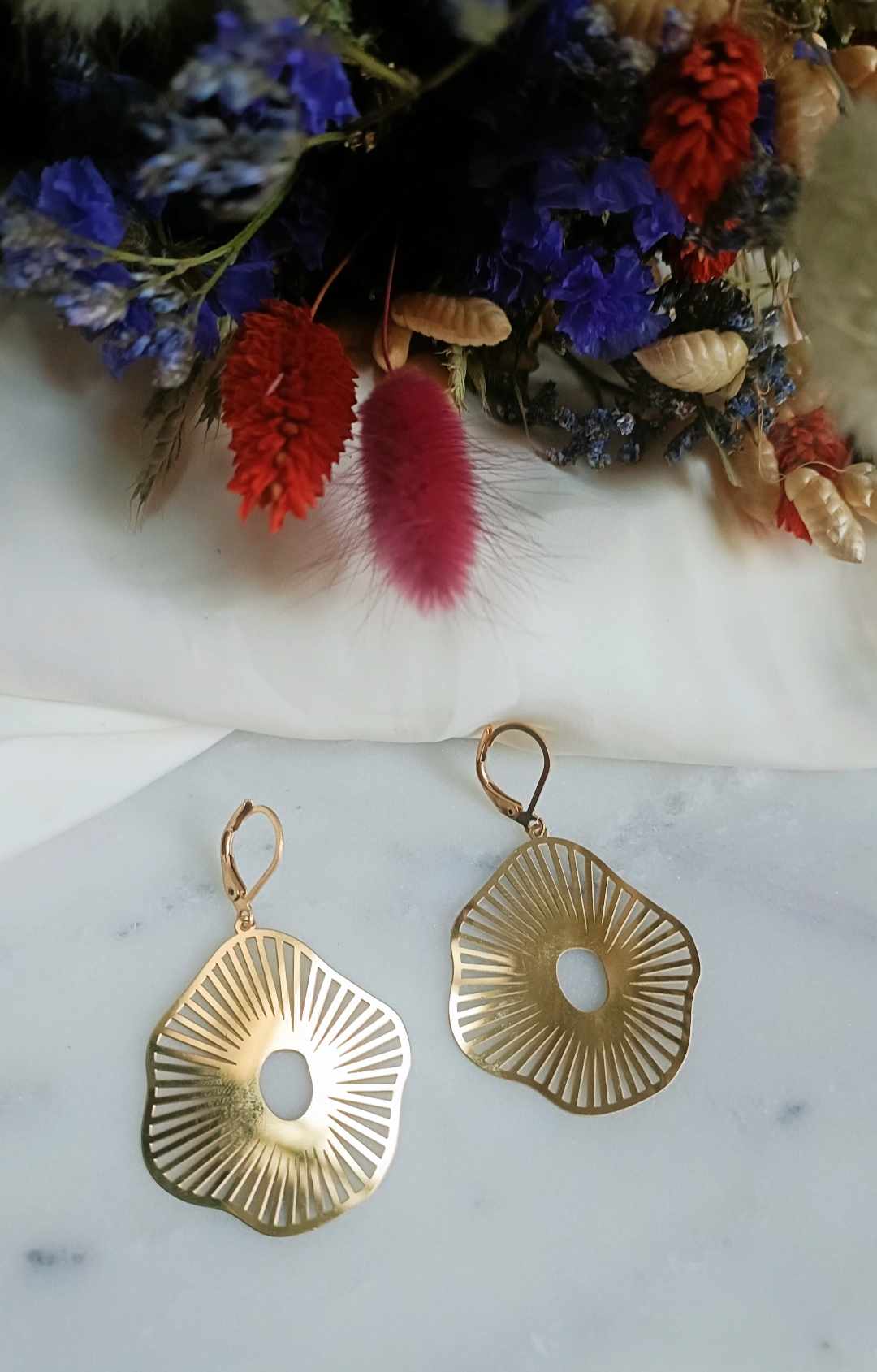 Boucles d'oreilles en acier inoxydable - Lorie