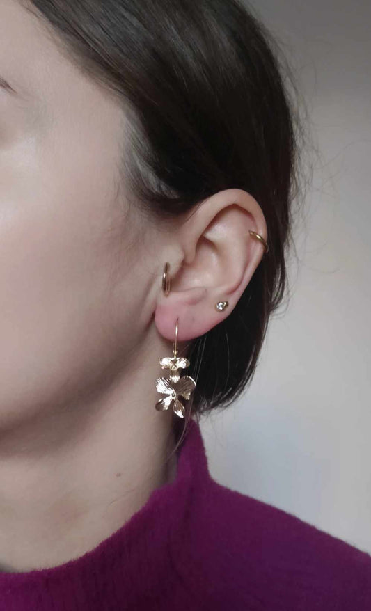 Boucles d'oreilles en acier inoxydable - Clémence