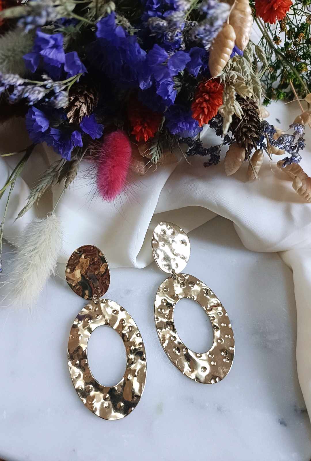 Boucles d'oreilles en acier inoxydable - Mireille