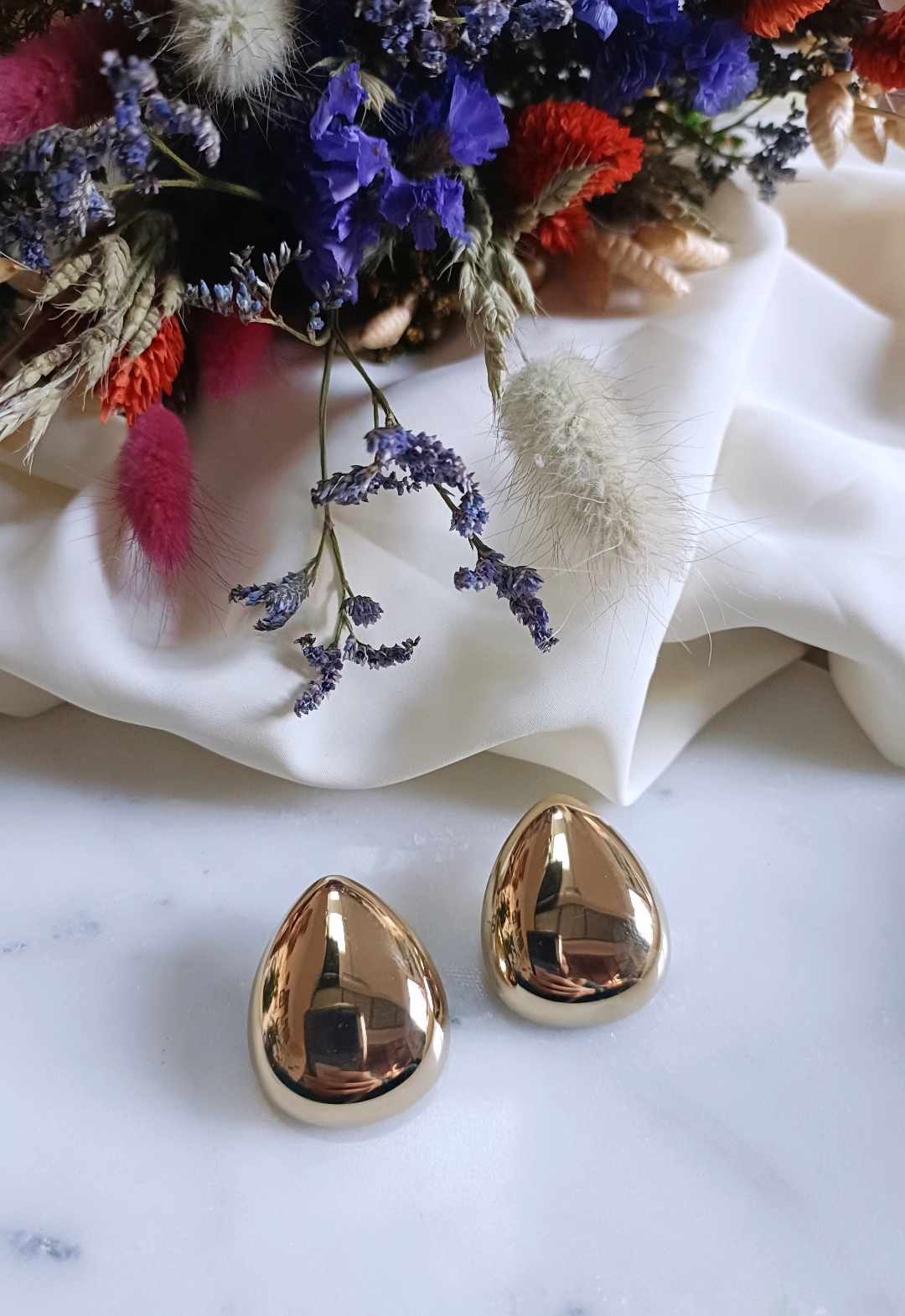 Boucles d'oreilles en acier inoxydable - Ingrid