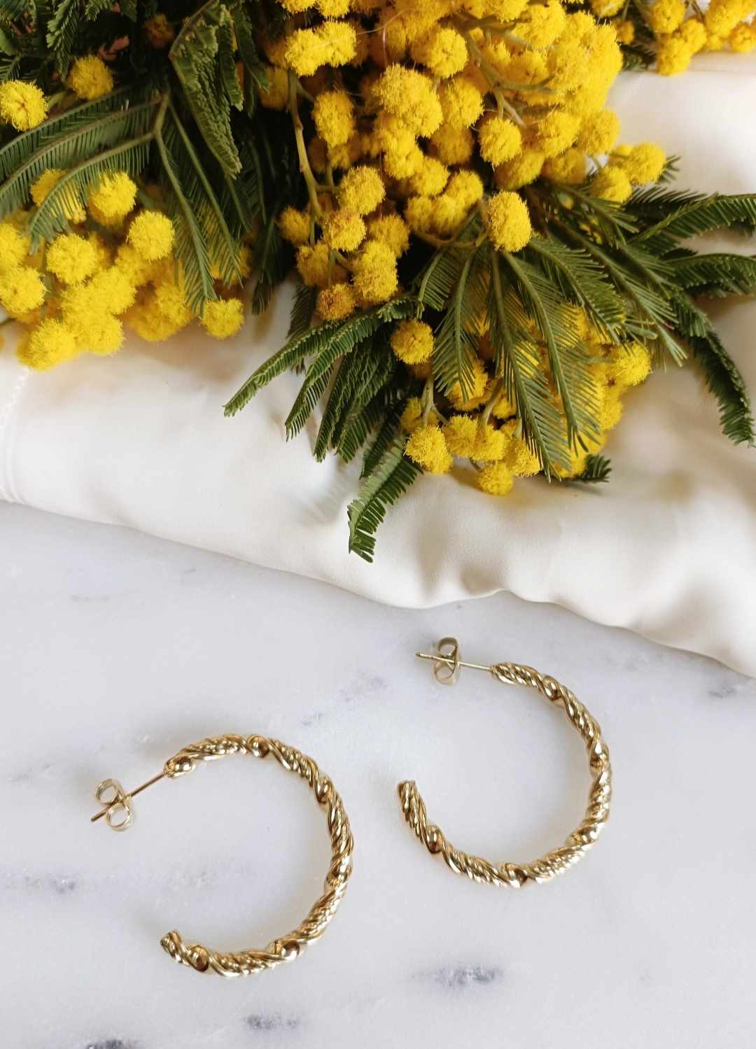Boucles d'oreilles en acier inoxydable - Fred