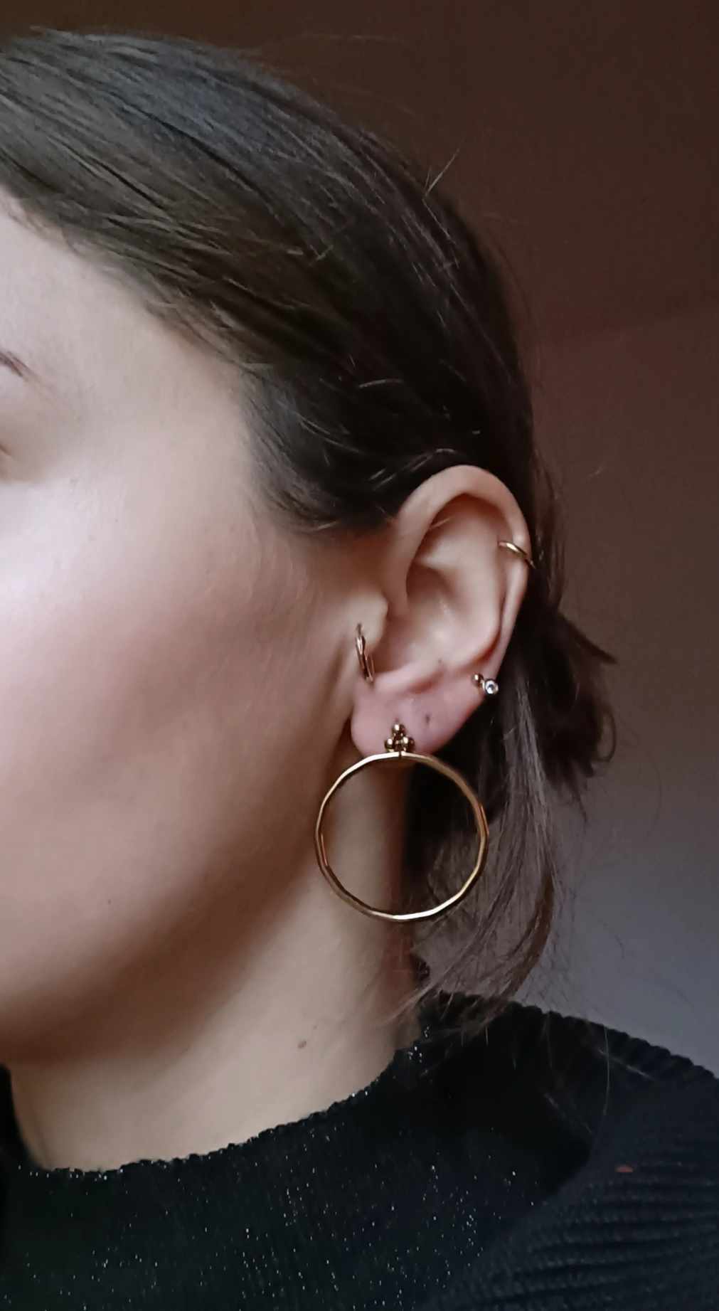 Boucles d'oreilles en acier inoxydable - Valia