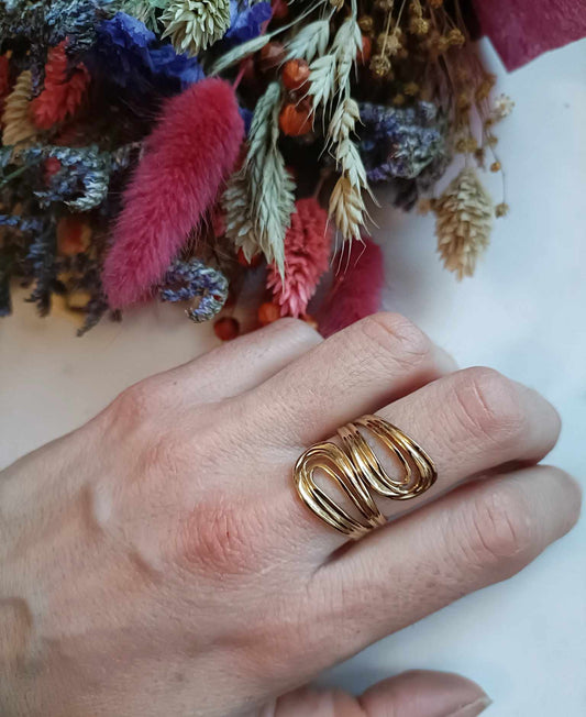 Bague en acier inoxydable - Eléo