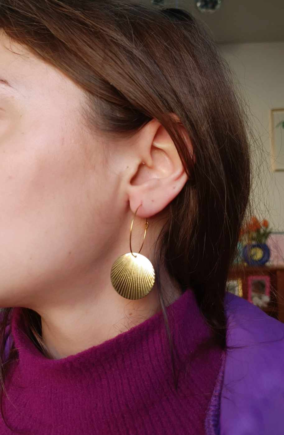 Boucles d'oreilles en acier inoxydable - Eloise