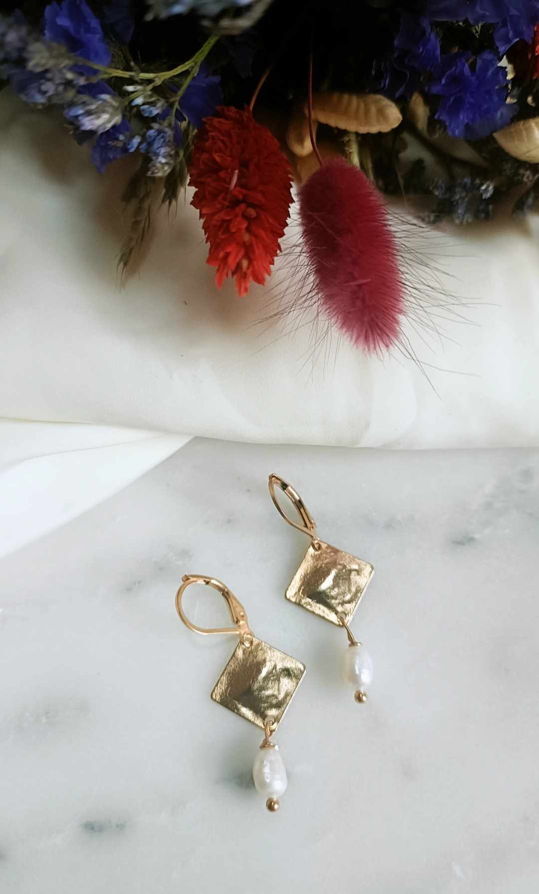 Boucles d'oreilles en acier inoxydable - Charline