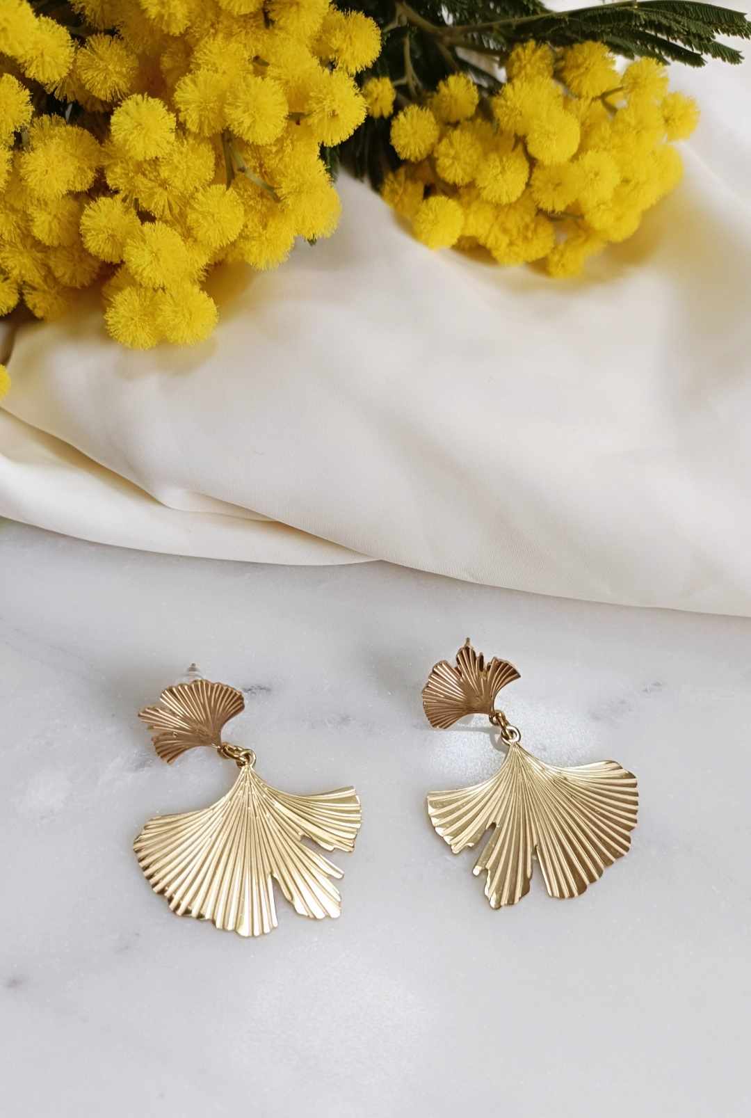 Boucles d'oreilles en acier inoxydable - Abby