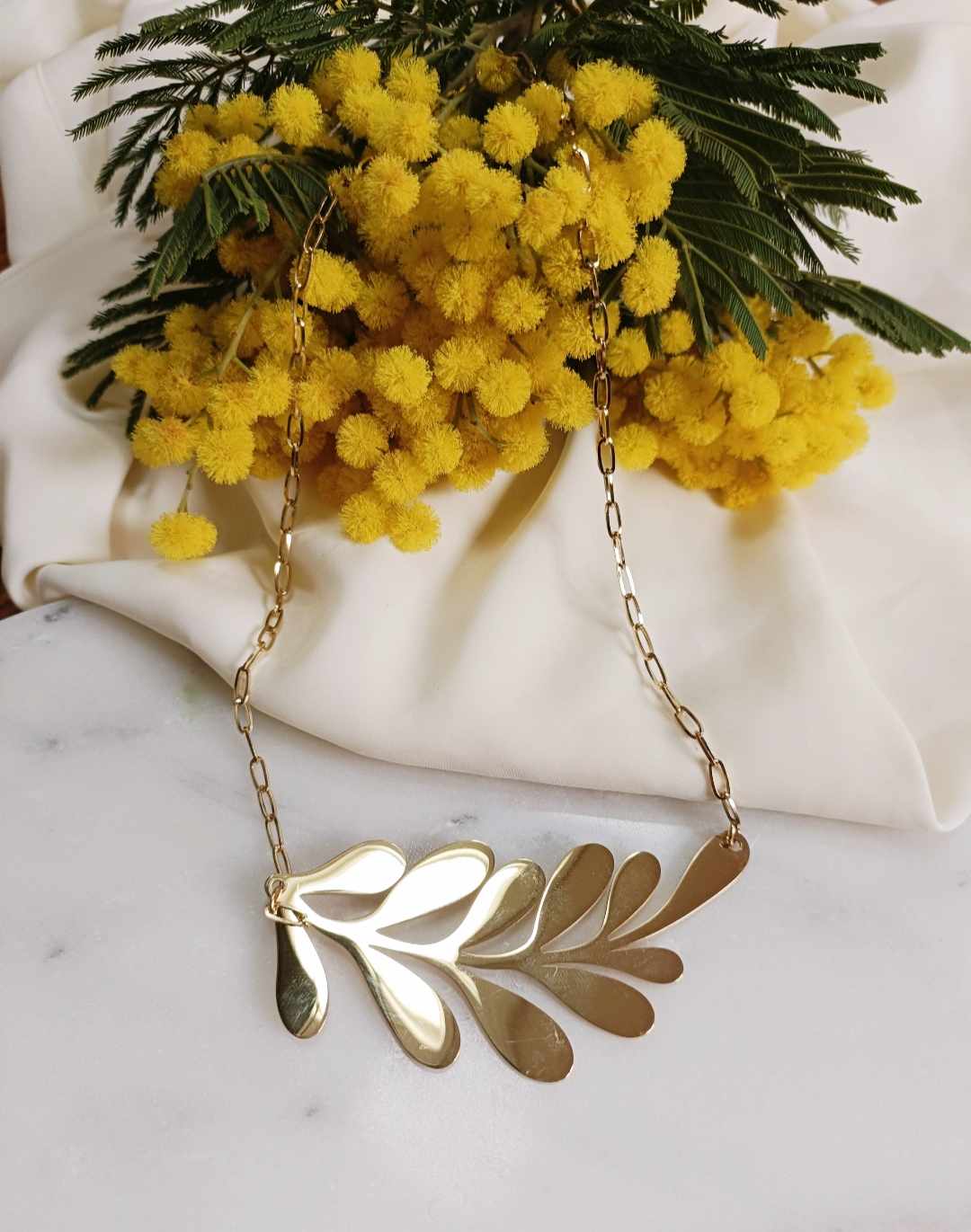 Collier en acier inoxydable - Amandine