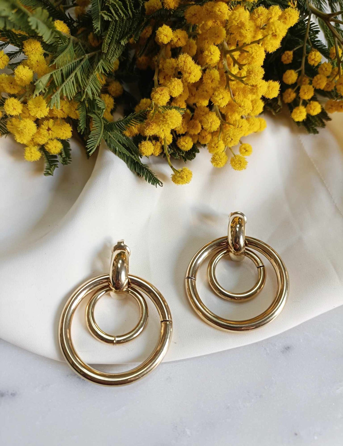 Boucles d'oreilles en acier inoxydable - Séléna