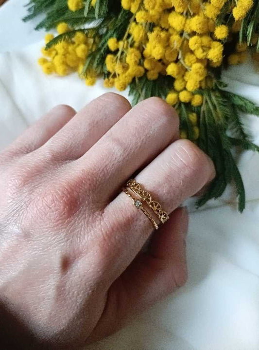 Bague en acier inoxydable - Sacha