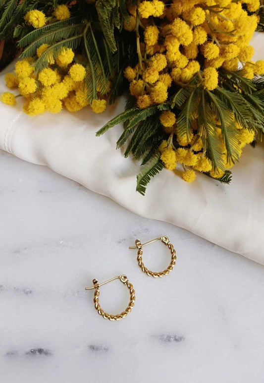 Boucles d'oreilles en acier inoxydable - Betty